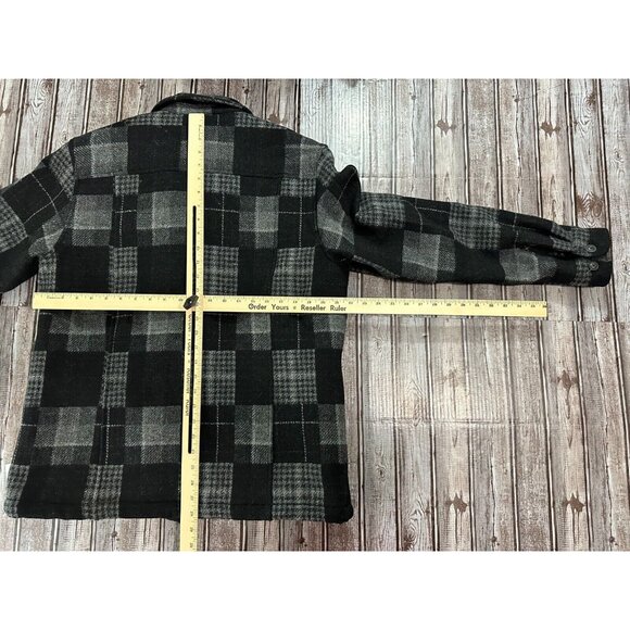 Corridor Merino Wool Botton up Jacket coat lined quilted Size L - Picture 6 of 7